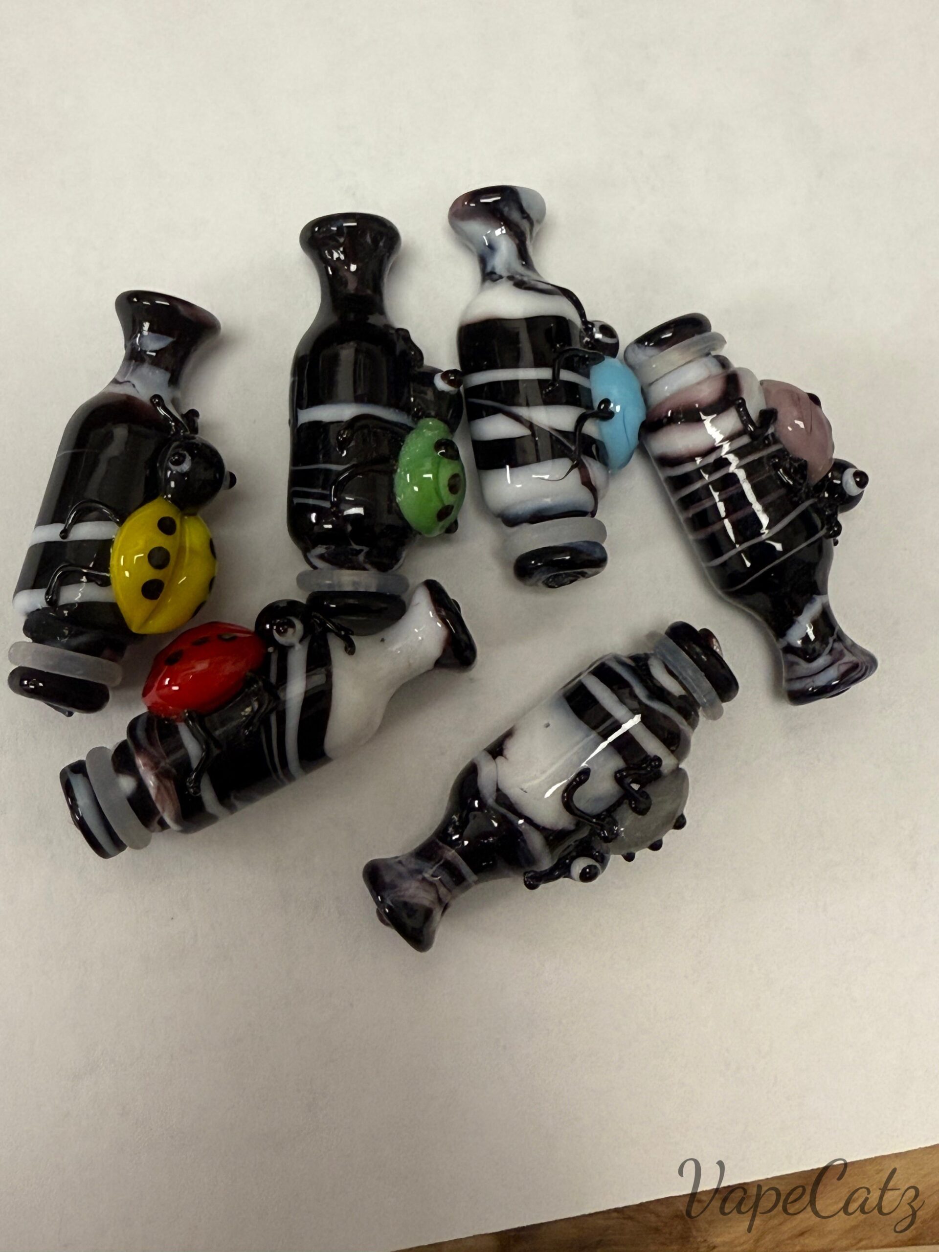 510-fancy-glass-with-lady-bug-drip-tip-y8-vape-accessories-510-replacement-tips-356803