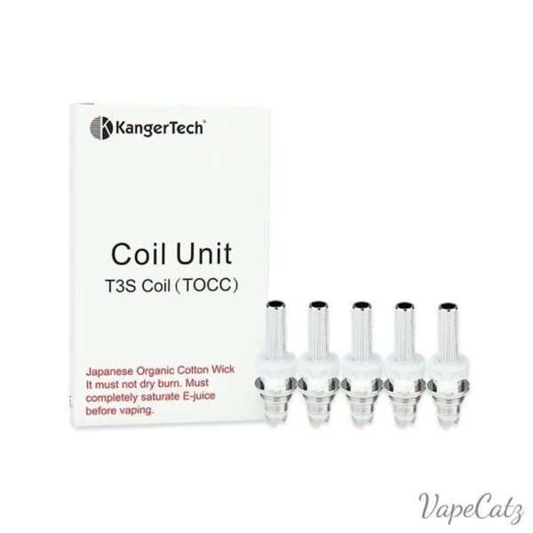 KangerTech T3S Clear Cartomizer Coils – 5 pack  TOCC