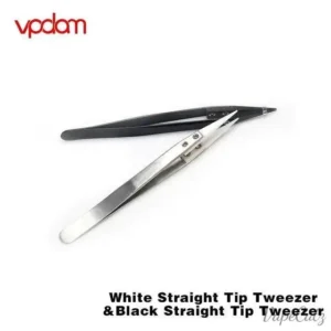 Vpdam Straight White Tip Tweezers Vape Accessories Build